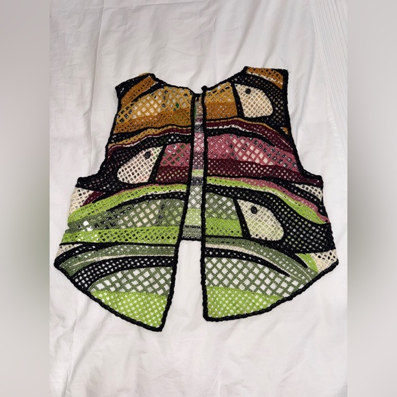 Farm Rio TOUCAN TREE CROCHET TOP - Picture 7 of 9